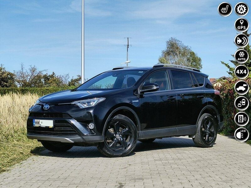Czarny (metalik) Używany 2018 Toyota RAV4 Hybrid SUV | 89 900 zł (Super Cena) - Obraz 1/4