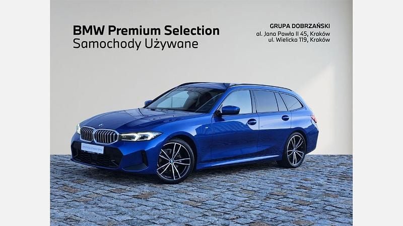 Portimao blue metallic metalizowany Używany 2023 BMW 320 Shadowline Kombi | 179 900 zł (Dość drogi) - Obraz 1/3