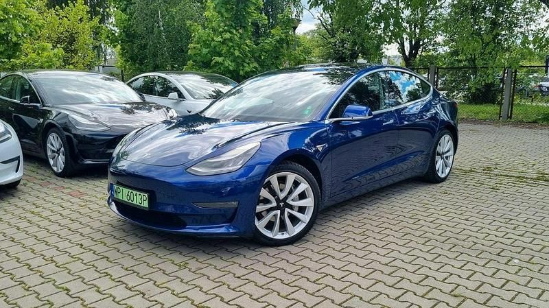 Niebieski (metalik) Używany 2019 Tesla Model 3 Sedan/Limuzyna | 103 000 zł - Obraz 1/4
