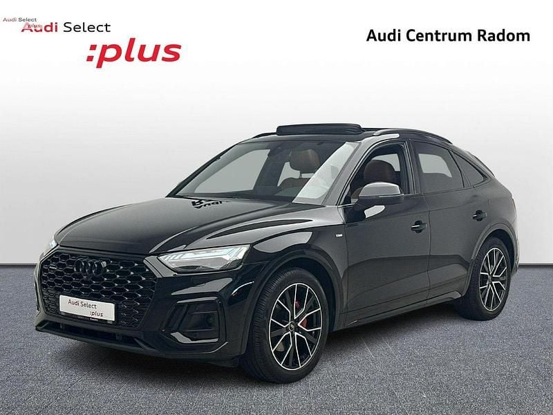 Czarny Używany 2022 Audi Q5 Sportback S-Line SUV | 229 980 zł - Obraz 1/4