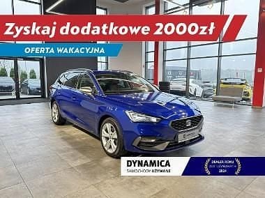 Niebieski Używany 2021 Seat Leon ST FR Kombi | 89 800 zł - Obraz 1/3