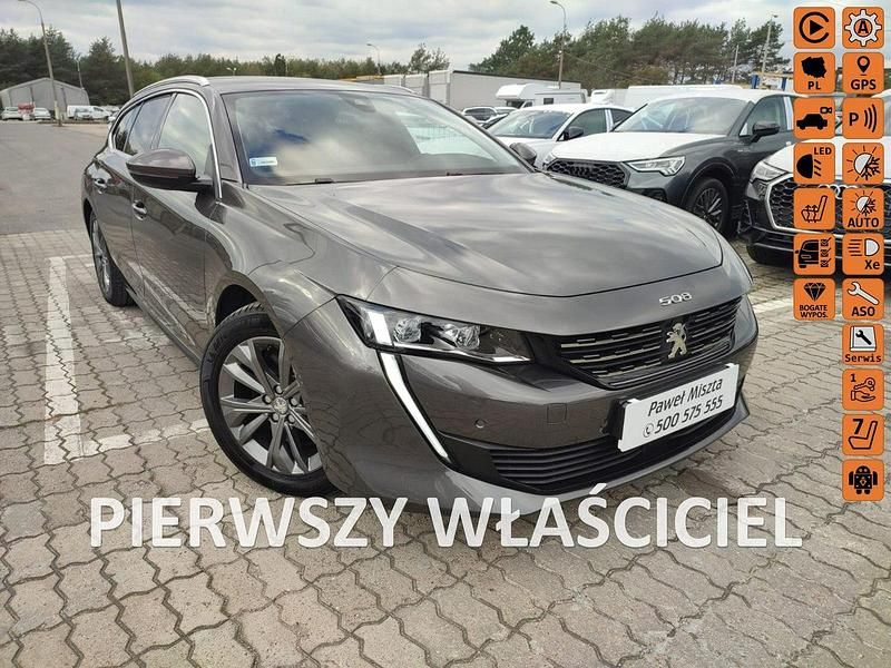 Szary (metalik, perła) Używany 2019 Peugeot 508 Kombi | 99 900 zł - Obraz 1/4