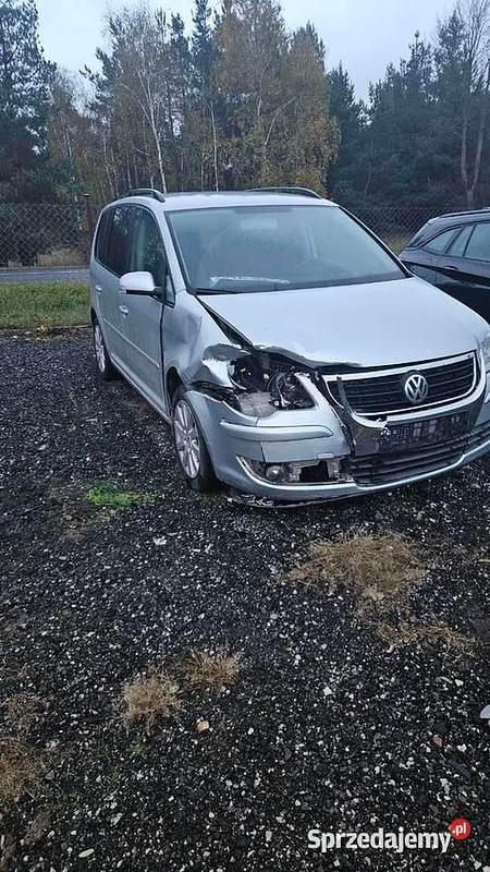 Srebrny Używany 2007 VW Touran Minivan | 4999 zł - Obraz 1/4