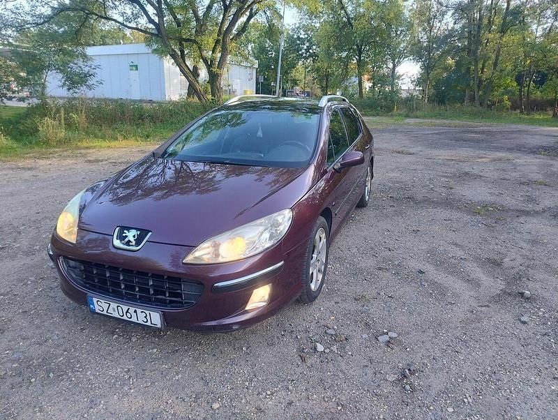 Czerwony Używany 2005 Peugeot 407 Kombi | 8500 zł (Dość drogi) - Obraz 1/4