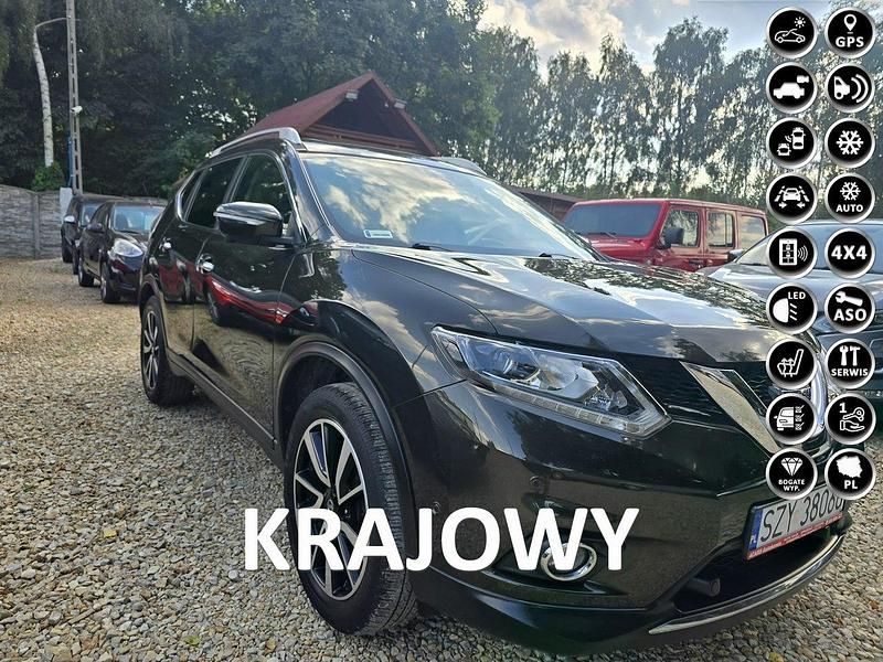 Zielony ciemny (metalik) Używany 2016 Nissan X-Trail SUV | 64 000 zł (Uczciwa cena) - Obraz 1/4