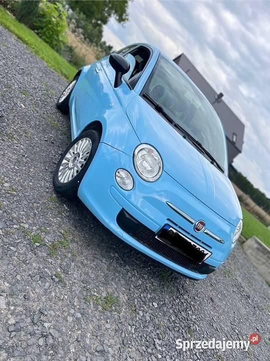 Niebieski Używany 2012 Fiat 500 Hatchback | 15 500 zł (Dobra cena) - Obraz 1/4