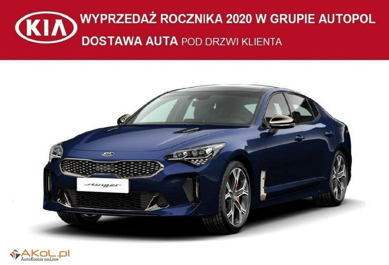 Niebieski (metalik) Używany 2020 Kia Stinger 2 Coupe | 232 655 zł - Obraz 1/4