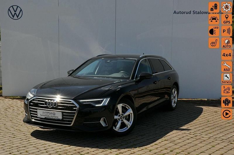 Czarny Używany 2022 Audi A6 Ambiente Kombi | 134 900 zł (Uczciwa cena) - Obraz 1/4