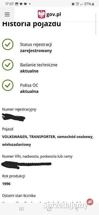 Używany 1996 VW T4 Van | 9999 zł (Super Cena) - Obraz 1/4