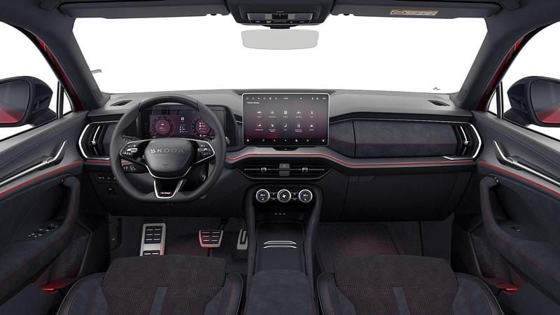 Nowe Skoda Kodiaq RS 195 KM (143 kW) 2026 Czerwień velvet metalizowany SUV