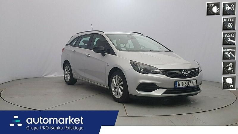 Srebrny Używany 2021 Opel Astra Edition Kombi | 47 850 zł (Uczciwa cena) - Obraz 1/4