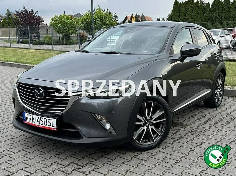 Szary Używany 2017 Mazda CX-3 SUV | 59 900 zł (Uczciwa cena) - Obraz 1/4