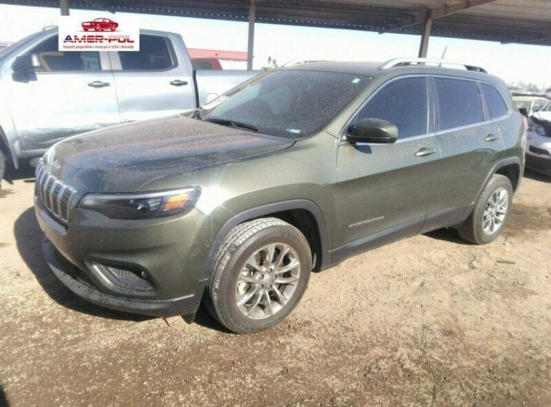 Zielony Używany 2021 Jeep Cherokee SUV | 75 000 zł - Obraz 1/4