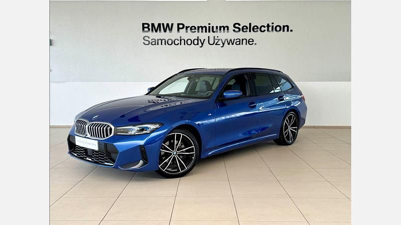 Portimao blue metallic metalizowany Używany 2023 BMW 320 Shadowline Kombi | 200 000 zł - Obraz 1/3