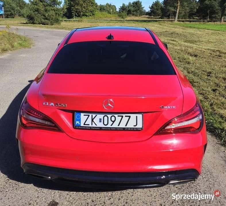 Używany Mercedes CLA220 AMG line 2018 Czerwony Sedan/Limuzyna