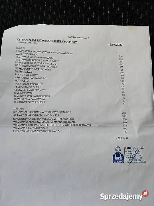 Używany Citroën C4 Picasso 2010 Granatowy Minivan