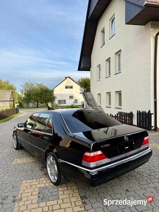 Czarny Używany 1996 Mercedes S500 Sedan/Limuzyna | 49 500 zł - Obraz 1/4