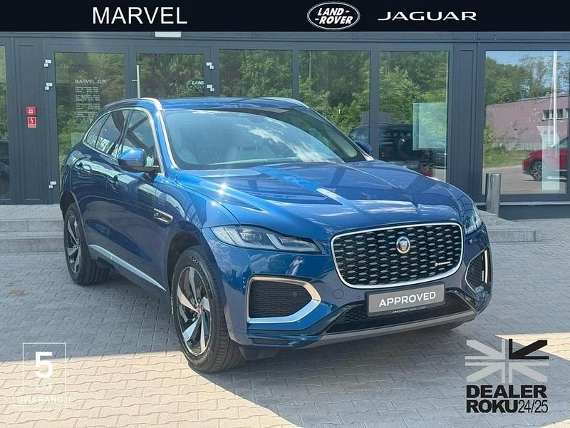 Niebieski jasny (metalik) Używany 2022 Jaguar F-Pace SUV | 226 500 zł - Obraz 1/4