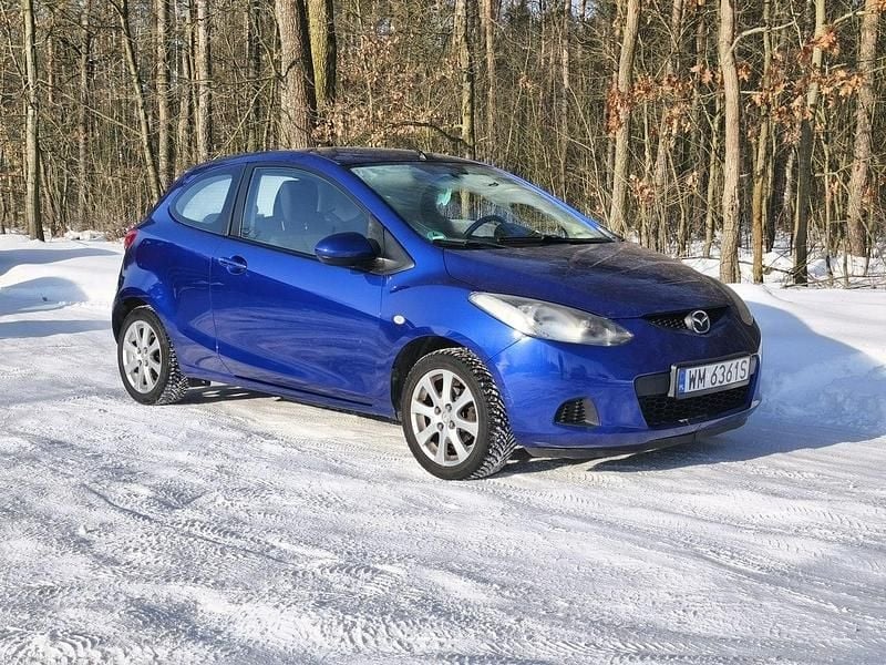 Niebieski Używany 2008 Mazda 2 Hatchback | 8500 zł - Obraz 1/4