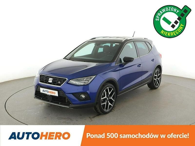 Niebieski Używany 2018 Seat Arona FR SUV | 52 700 zł - Obraz 1/3
