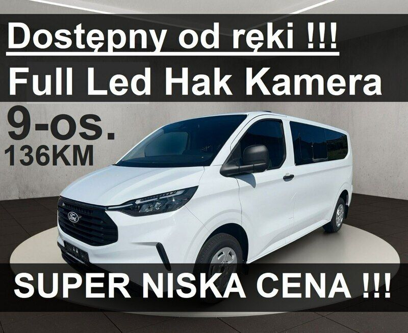 Biały Nowe 2024 Ford Transit Custom Trend Kombi | 185 484 zł - Obraz 1/4