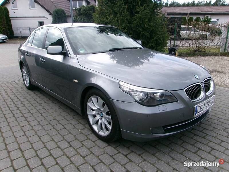 Szary Używany 2007 BMW 523 Sedan/Limuzyna | 29 900 zł - Obraz 1/4