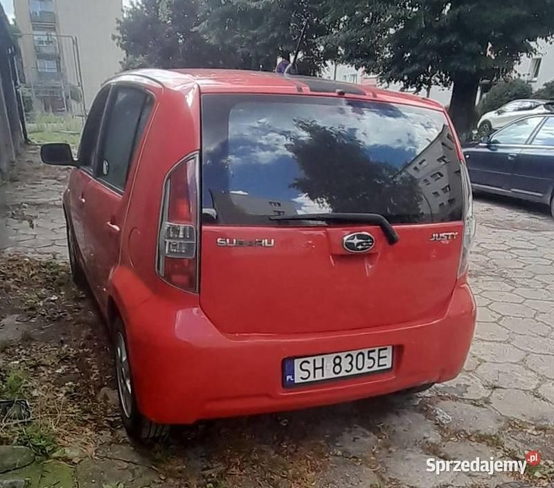 Używany Subaru Justy 2008 Czerwony Hatchback