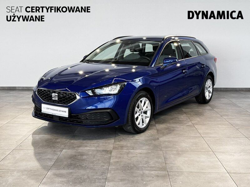 Niebieski Używany 2021 Seat Leon Kombi | 73 900 zł (Uczciwa cena) - Obraz 1/4