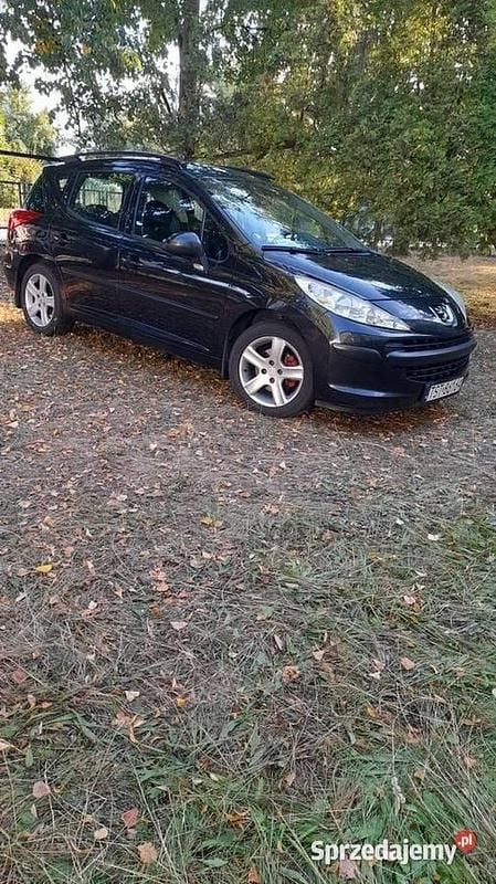 Czarny Używany 2008 Peugeot 207 Kombi | 8500 zł - Obraz 1/4