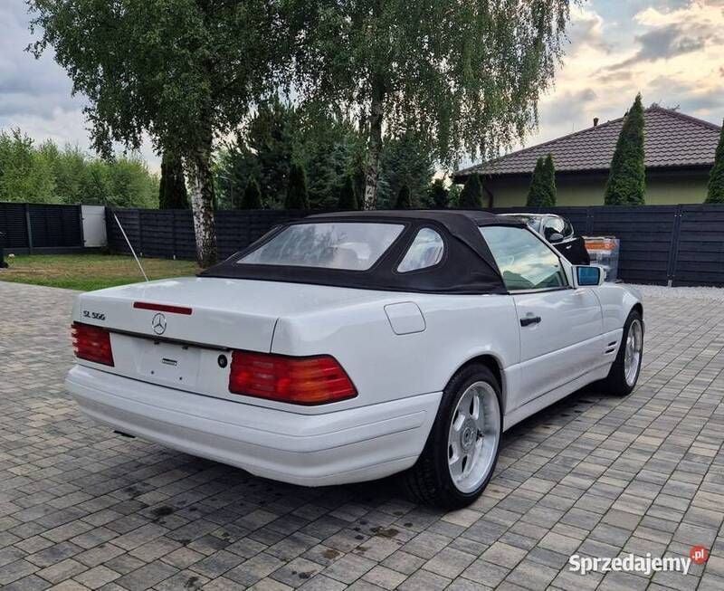 Biały Używany 1998 Mercedes SL500 Kabriolet | 89 000 zł - Obraz 1/2