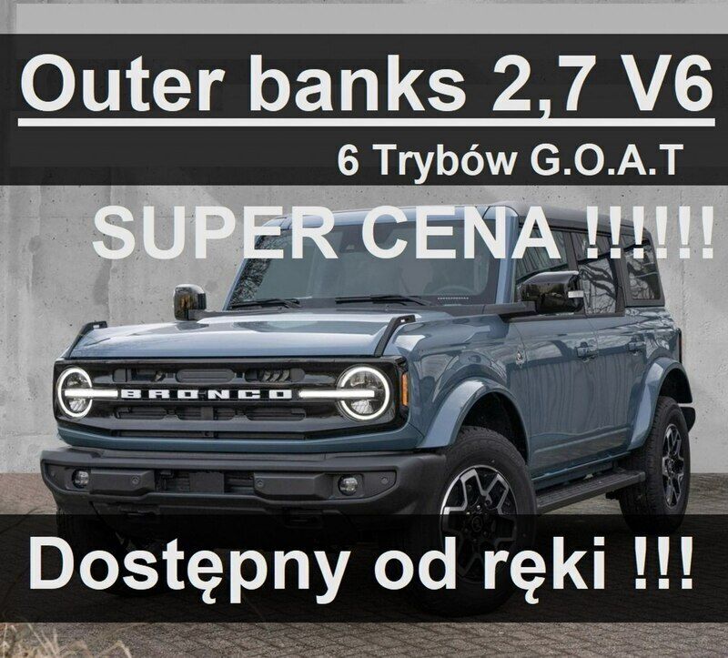Szary Używany 2023 Ford Bronco SUV | 329 500 zł - Obraz 1/4