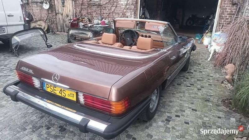 Używany Mercedes SL450 1977 Brązowy Kabriolet
