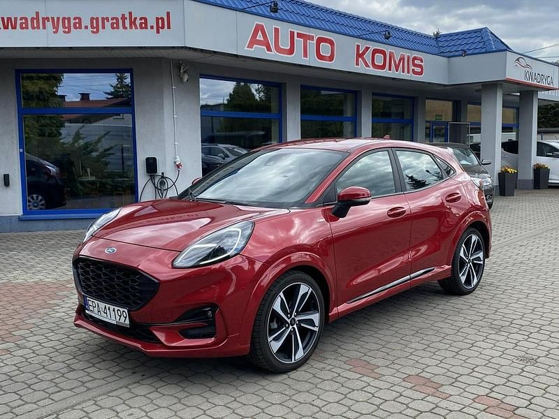 Bordowy Używany 2020 Ford Puma Gen-E ST-Line SUV | 67 900 zł - Obraz 1/4