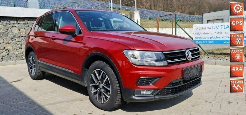 Czerwony Używany 2018 VW Tiguan Highline SUV | 79 000 zł (Uczciwa cena) - Obraz 1/4