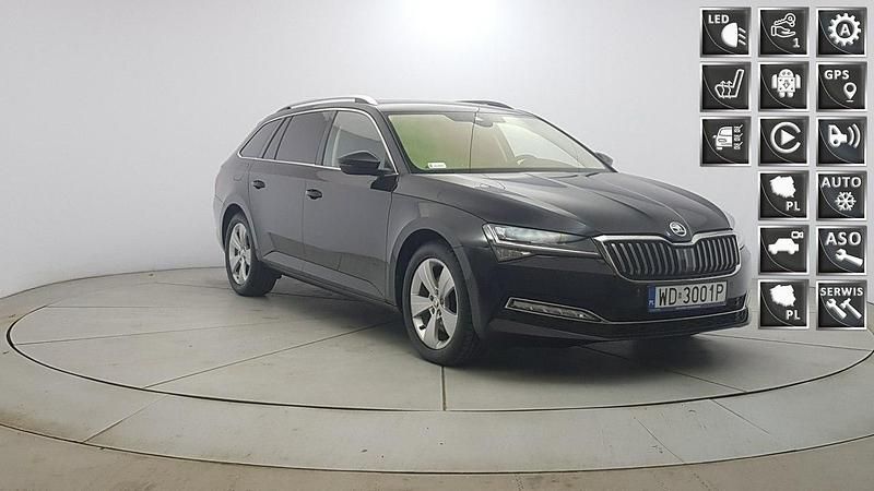 Czarny Używany 2021 Skoda Superb Style Kombi | 84 850 zł (Uczciwa cena) - Obraz 1/4