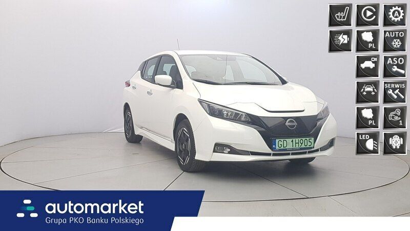 Biały Używany 2022 Nissan Leaf Hatchback | 71 850 zł (Uczciwa cena) - Obraz 1/4