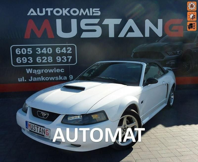 Biały Używany 2003 Ford Mustang GT Kabriolet | 29 900 zł - Obraz 1/4