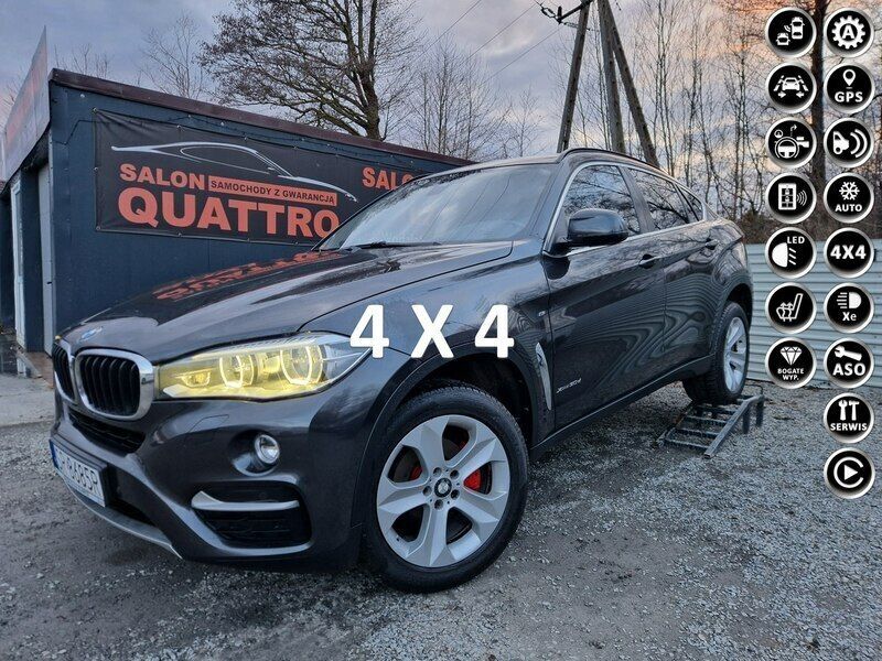 Szary (metalik) Używany 2014 BMW X6 SUV | 99 900 zł (Dobra cena) - Obraz 1/4