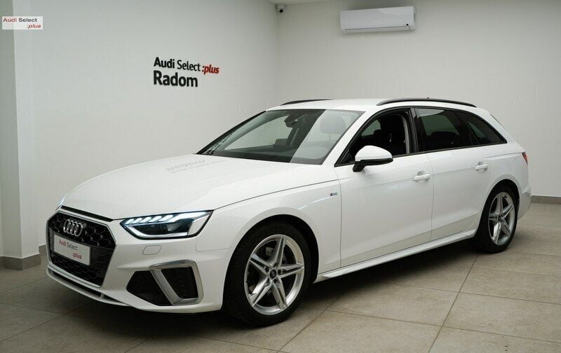 Biały Używany 2021 Audi A4 S-Line Kombi | 129 980 zł - Obraz 1/4