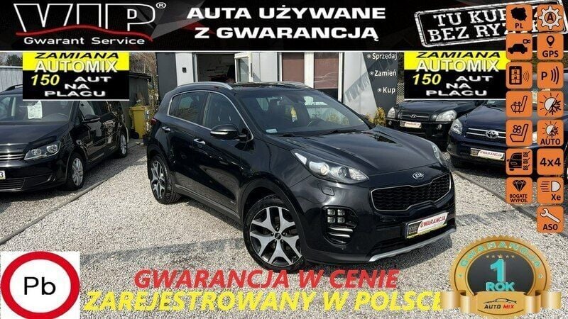 Czarny Używany 2016 Kia Sportage GT-Line SUV | 73 900 zł (Uczciwa cena) - Obraz 1/3