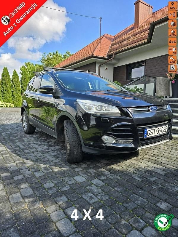 Czarny Używany 2014 Ford Kuga SUV | 47 500 zł (Uczciwa cena) - Obraz 1/4