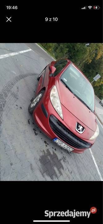 Czerwony Używany 2007 Peugeot 207 Hatchback | 8000 zł (Uczciwa cena) - Obraz 1/4