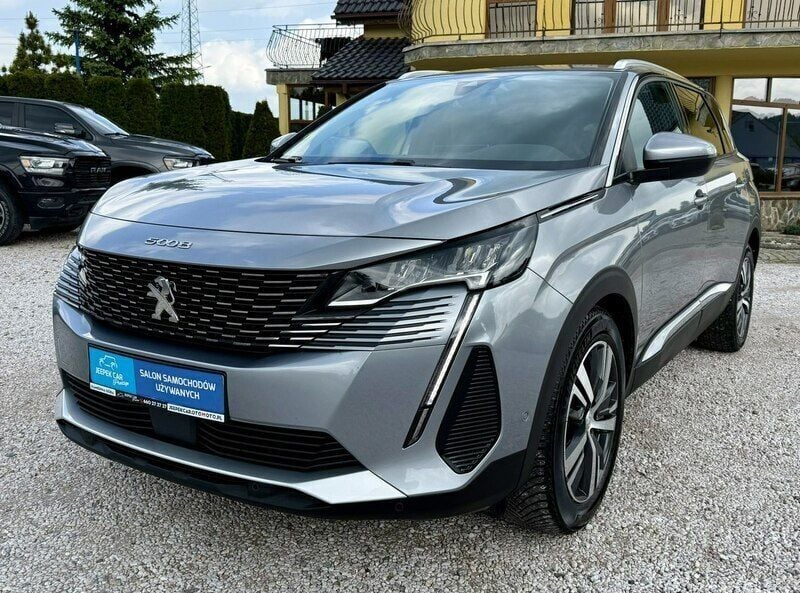 Szary Używany 2021 Peugeot 5008 Allure Minivan | 105 900 zł (Uczciwa cena) - Obraz 1/4