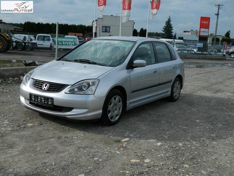 Srebrny Używany 2003 Honda Civic Hatchback | 12 400 zł - Obraz 1/4