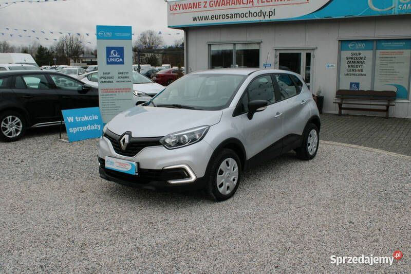 Srebrny Używany 2019 Renault Captur LIMITED SUV | 47 900 zł - Obraz 1/4