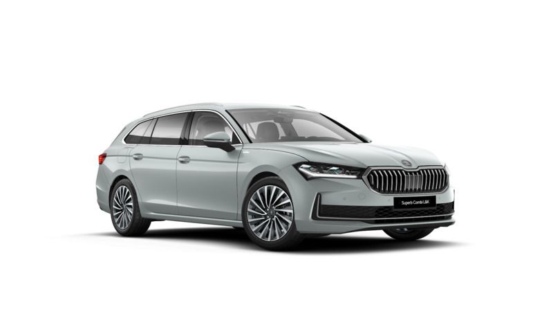 Srebrny pebble metalizowany Nowe 2025 Skoda Superb LAURIN & KLEMENT Kombi | 221 400 zł (Drogi) - Obraz 1/4