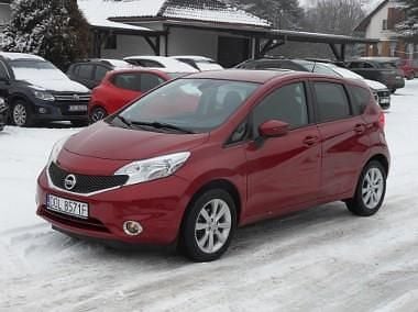 Używany Nissan Note 98 KM (72 kW) 2017 Bordowy Hatchback