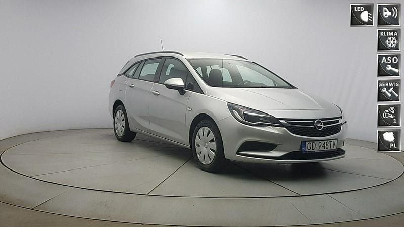 Srebrny Używany 2019 Opel Astra Enjoy Kombi | 37 850 zł (Uczciwa cena) - Obraz 1/4