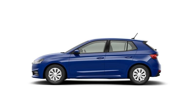 Nowe Skoda Fabia Essence 70 KM (51 kW) 2026 Błękit energy niemetalizowany Hatchback