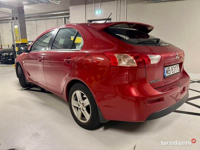 Czerwony Używany 2009 Mitsubishi Lancer Sportback Hatchback | 8900 zł - Obraz 1/4